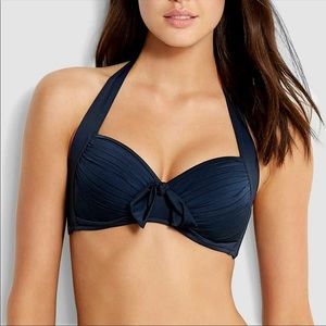 Seafolly padded halter bikini top NWT
